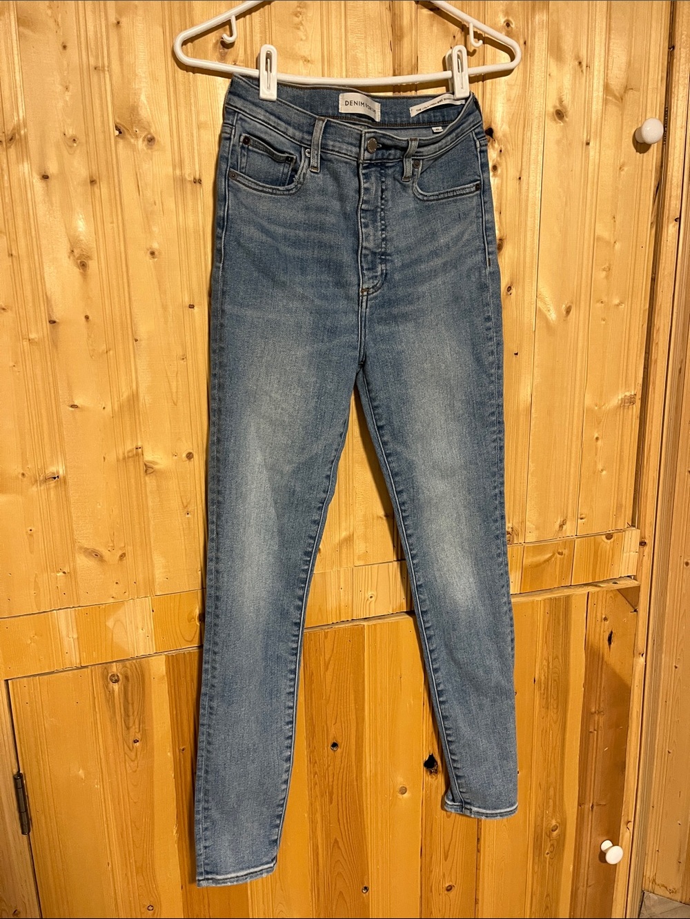 Denim Forum Women's Skinny Jeans - Medium Blue Wash